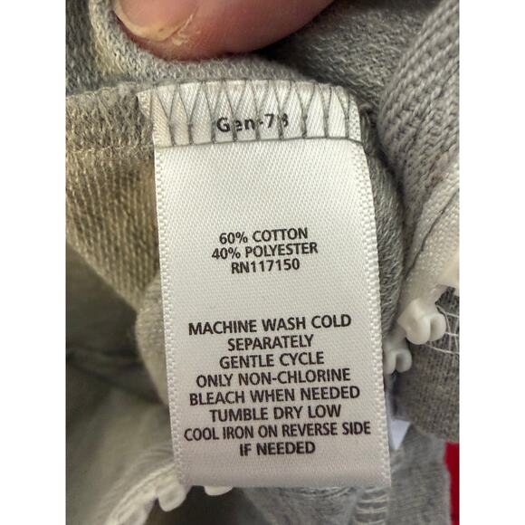 Quacker factory 2 women’s sweatshirt sleeveless red gray pockets rhinestone zip - Picture 9 of 13